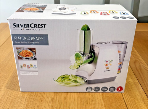 Silver crest electric grater - silver,