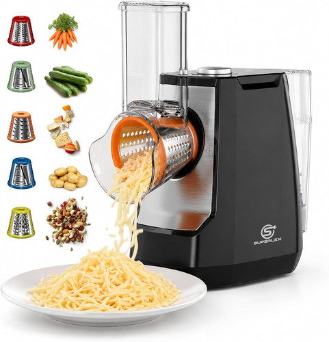 Electric cheese grater 1 - cheese, 5-in-1
