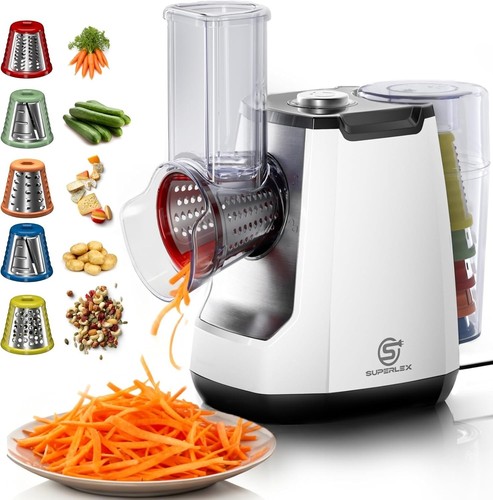 Electric cheese grater - electric, 5-in-1